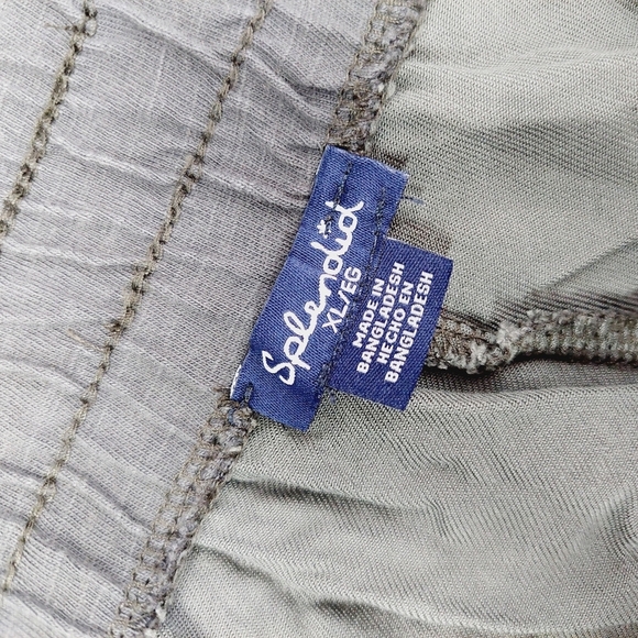 Splendid Women's Olive Camoflage Sweatpants Drawstring Jogger P5755 - Picture 7 of 9